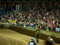 Martin Vaculik participates in a FIM Speedway Grand Prix in Wroclaw, Poland, on August 31, 2024. (