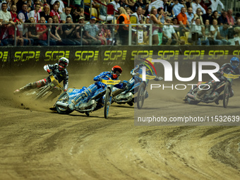 Martin Vaculik participates in a FIM Speedway Grand Prix in Wroclaw, Poland, on August 31, 2024. (