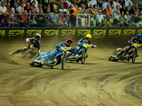 Martin Vaculik participates in a FIM Speedway Grand Prix in Wroclaw, Poland, on August 31, 2024. (