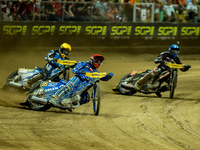 Martin Vaculik participates in a FIM Speedway Grand Prix in Wroclaw, Poland, on August 31, 2024. (