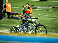 Martin Vaculik participates in a FIM Speedway Grand Prix in Wroclaw, Poland, on August 31, 2024. (