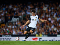 Pepelu of Valencia CF is in action during the LaLiga EA Sports match between Valencia CF and Villarreal CF at Mestalla stadium in Valencia,...