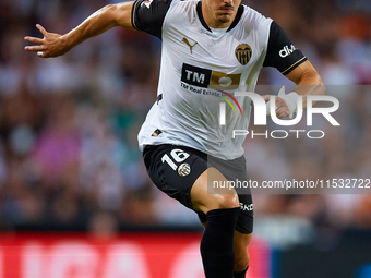 Diego Lopez of Valencia CF is in action during the LaLiga EA Sports match between Valencia CF and Villarreal CF at Mestalla stadium in Valen...