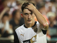 Pepelu, Jose Luis Garcia Vaya, of Valencia CF, during the La Liga match between Valencia CF and Villarreal CF at Mestalla Stadium in Valenci...