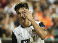 Pepelu, Jose Luis Garcia Vaya, of Valencia CF, during the La Liga match between Valencia CF and Villarreal CF at Mestalla Stadium in Valenci...