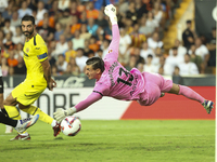 Diego Conde of Villarreal CF during the La Liga match between Valencia CF and Villarreal CF at Mestalla Stadium in Valencia, Spain, on Augus...