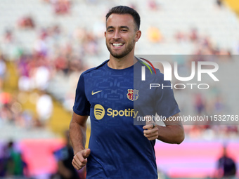 Eric Garcia plays during the match between FC Barcelona and Real Valladolid CF, corresponding to week 4 of LaLiga EA Sports, at the Lluis Co...