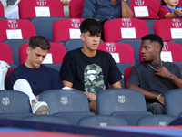 Gabi, Ansu Fati, and Marc Bernal during the match between FC Barcelona and Real Valladolid CF, corresponding to week 4 of LaLiga EA Sports,...