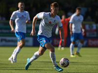 Barrow's Ged Garner during the Sky Bet League 2 match between Harrogate Town and Barrow at Wetherby Road in Harrogate, England, on August 31...