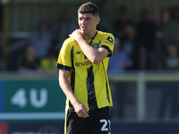 Ellis Taylor of Harrogate Town during the Sky Bet League 2 match between Harrogate Town and Barrow at Wetherby Road in Harrogate, England, o...