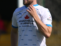 Ben Jackson of Barrow during the Sky Bet League 2 match between Harrogate Town and Barrow at Wetherby Road in Harrogate, England, on August...