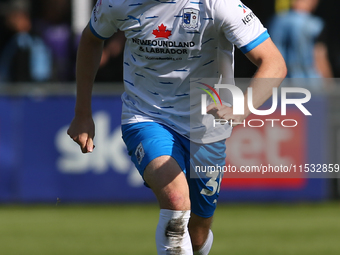 Ben Jackson of Barrow during the Sky Bet League 2 match between Harrogate Town and Barrow at Wetherby Road in Harrogate, England, on August...