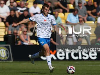 Dean Campbell of Barrow during the Sky Bet League 2 match between Harrogate Town and Barrow at Wetherby Road in Harrogate, England, on Augus...