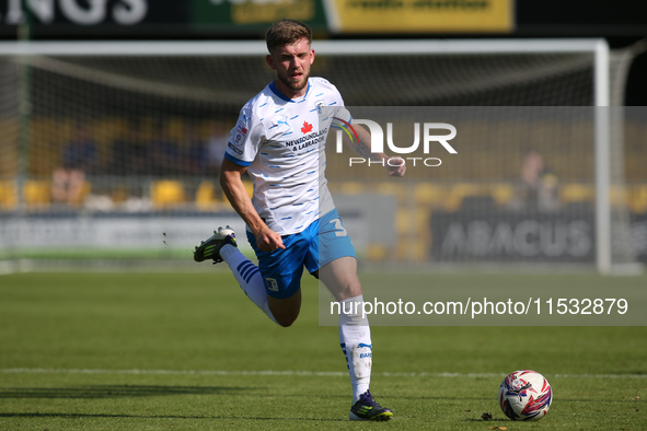 Ben Jackson of Barrow during the Sky Bet League 2 match between Harrogate Town and Barrow at Wetherby Road in Harrogate, England, on August...