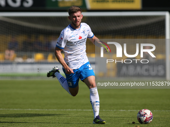 Ben Jackson of Barrow during the Sky Bet League 2 match between Harrogate Town and Barrow at Wetherby Road in Harrogate, England, on August...