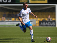 Ben Jackson of Barrow during the Sky Bet League 2 match between Harrogate Town and Barrow at Wetherby Road in Harrogate, England, on August...