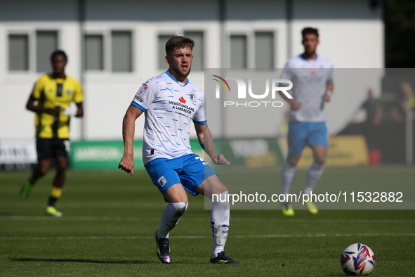 Ben Jackson of Barrow during the Sky Bet League 2 match between Harrogate Town and Barrow at Wetherby Road in Harrogate, England, on August...