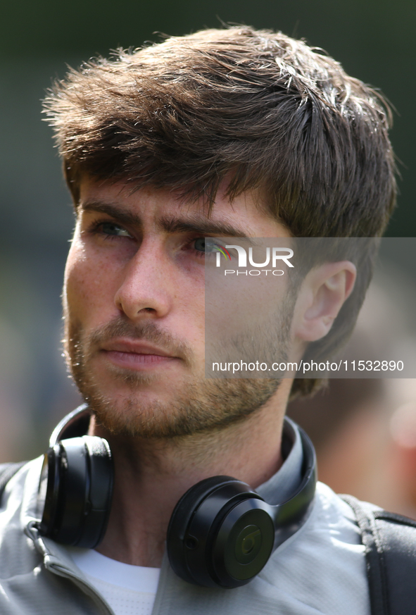 Barrow's Kian Spence during the Sky Bet League 2 match between Harrogate Town and Barrow at Wetherby Road in Harrogate, England, on August 3...