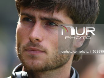 Barrow's Kian Spence during the Sky Bet League 2 match between Harrogate Town and Barrow at Wetherby Road in Harrogate, England, on August 3...