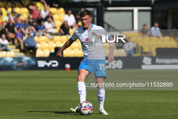 Barrow's Robbie Gotts during the Sky Bet League 2 match between Harrogate Town and Barrow at Wetherby Road in Harrogate, England, on August...