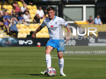 Barrow's Robbie Gotts during the Sky Bet League 2 match between Harrogate Town and Barrow at Wetherby Road in Harrogate, England, on August...