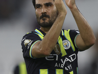 Ilkay Gundogan of Manchester City at the end of the game during the Premier League match between West Ham United and Manchester City at the...