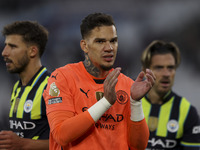 Ederson of Manchester City at the end of the game during the Premier League match between West Ham United and Manchester City at the London...