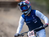 Vicky Clavel of France participates in the UCI Mountain Bike World Championships Downhill Women's Race in Pal Arinsal, Andorra, on August 31...