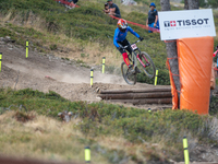 Gloria Scarsi of Italy competes in the UCI Mountain Bike World Championships Downhill Women's Race in Pal Arinsal, Andorra, on August 31, 20...