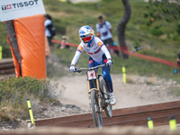 Tahnee Seagrave of Great Britain participates in the UCI Mountain Bike World Championships Downhill Woman Qualification in Pal Arinsal, Ando...