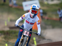 Tahnee Seagrave of Great Britain participates in the UCI Mountain Bike World Championships Downhill Woman Qualification in Pal Arinsal, Ando...