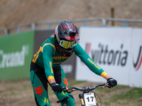 Greg Minnaar of South Africa makes his last descent in the UCI Mountain Bike World Championships Men Downhill in Pal Arinsal, Andorra, on Au...