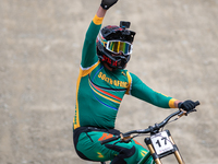 Greg Minnaar of South Africa makes his last descent in the UCI Mountain Bike World Championships Men Downhill in Pal Arinsal, Andorra, on Au...