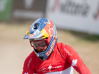 Oisin O Callaghan of Ireland participates in the UCI Mountain Bike World Championships Men Downhill in Pal Arinsal, Andorra, on August 31, 2...