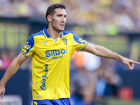 Joseba Zaldua of Cadiz CF during the Liga Hypermotion match between Cadiz CF and CD Tenerife at Nuevo Mirandilla in Seville, Spain, on Augus...