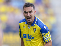 Gonzalo Escalante of Cadiz CF during the Liga Hypermotion match between Cadiz CF and CD Tenerife at Nuevo Mirandilla in Seville, Spain, on A...