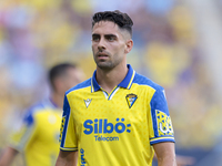 Ruben Sobrino of Cadiz CF during the Liga Hypermotion match between Cadiz CF and CD Tenerife at Nuevo Mirandilla in Seville, Spain, on Augus...