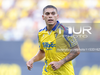 Brian Ocampo of Cadiz CF during the Liga Hypermotion match between Cadiz CF and CD Tenerife at Nuevo Mirandilla in Seville, Spain, on August...