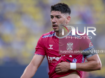 Waldo Rubio of CD Tenerife during the Liga Hypermotion match between Cadiz CF and CD Tenerife at Nuevo Mirandilla in Seville, Spain, on Augu...