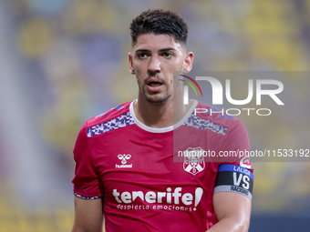 Waldo Rubio of CD Tenerife during the Liga Hypermotion match between Cadiz CF and CD Tenerife at Nuevo Mirandilla in Seville, Spain, on Augu...