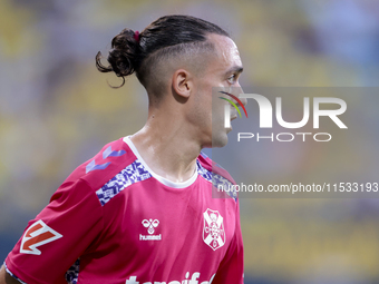 Luismi Cruz of CD Tenerife during the Liga Hypermotion match between Cadiz CF and CD Tenerife at Nuevo Mirandilla in Seville, Spain, on Augu...