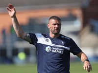 Hartlepool United assistant manager Carl Dickinson during the Vanarama National League match between Hartlepool United and Braintree Town at...