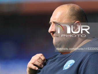 Hartlepool United physiotherapist Danny O'Connor during the Vanarama National League match between Hartlepool United and Braintree Town at V...