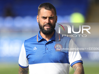 Braintree Town manager Angelo Harrop during the Vanarama National League match between Hartlepool United and Braintree Town at Victoria Park...