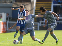 Hartlepool United's Joe Grey is in action during the Vanarama National League match between Hartlepool United and Braintree Town at Victoria...