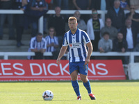 Hartlepool United's Nicky Featherstone is in action during the Vanarama National League match between Hartlepool United and Braintree Town a...