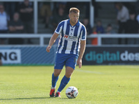 Hartlepool United's Nicky Featherstone is in action during the Vanarama National League match between Hartlepool United and Braintree Town a...