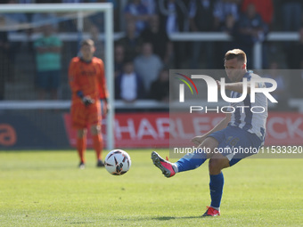 Nicky Featherstone of Hartlepool United is in action during the Vanarama National League match between Hartlepool United and Braintree Town...