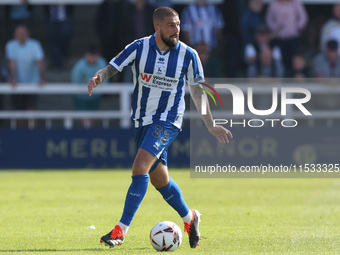 Kieron Freeman of Hartlepool United during the Vanarama National League match between Hartlepool United and Braintree Town at Victoria Park...