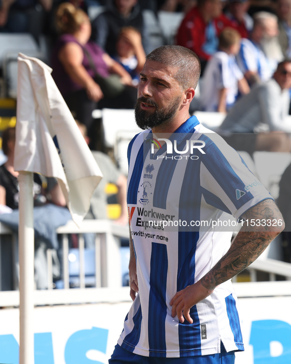 Kieron Freeman of Hartlepool United during the Vanarama National League match between Hartlepool United and Braintree Town at Victoria Park...